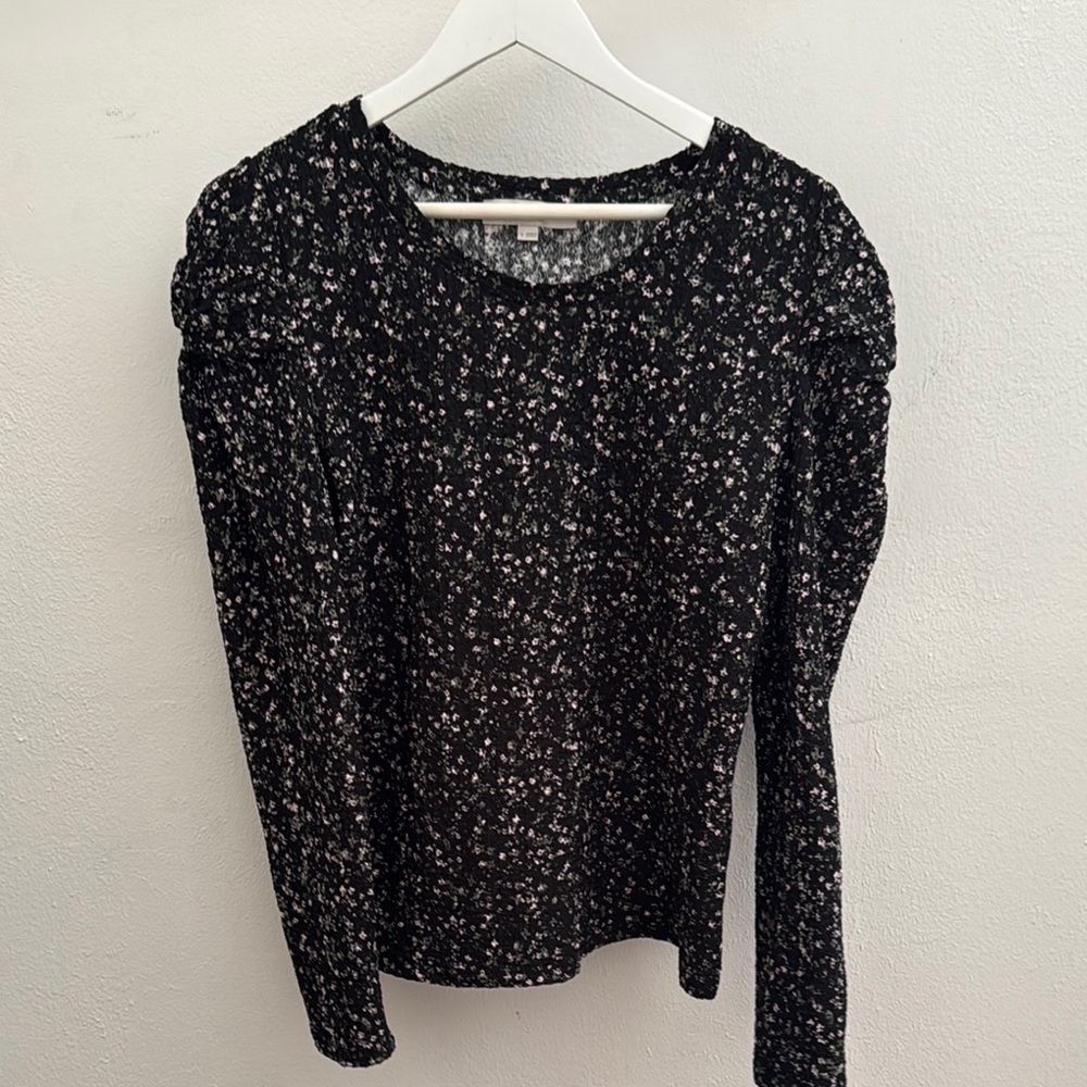 Floral Black Women's Top